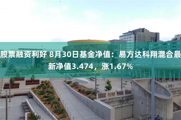 股票融资利好 8月30日基金净值：易方达科翔混合最新净值3.