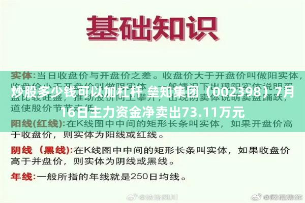 炒股多少钱可以加杠杆 垒知集团（002398）7月16日主力资金净卖出73.11万元