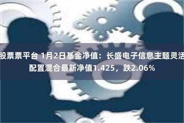 股票票平台 1月2日基金净值：长盛电子信息主题灵活配置混合最新净值1.425，跌2.06%